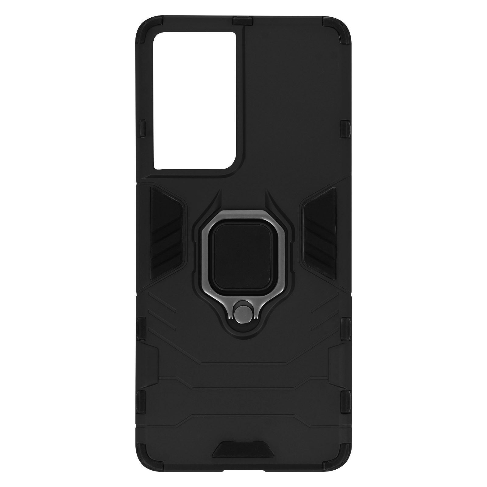 Coque antichoc Galaxy S21 Ultra anti-chute avec anneau de maintien aimanté