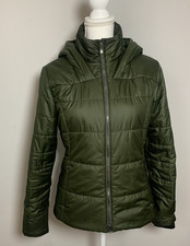 Ariat Tek Womens Harmony Hooded Quilted Insulated Puffer Jacket Coat Green Small