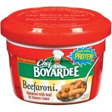 3x Chef Boyardee Beefaroni Pasta Bowl Microwavable Meal Canned Food Snack 7.5oz