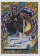 2023-24 Cosmic Chrome Gold Interstellar Refractor 49/50 Devonte' Graham Auto fm0