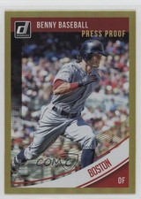 2018 Panini Donruss Variations Press Proof Gold /99 Andrew Benintendi #169 07rd