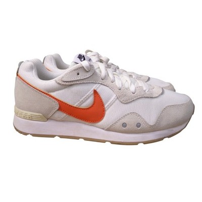 NIKE VENTURE RUNNER White w/Rush Orange Swoosh RETRO VIBES Suede/Mesh LADIES 8