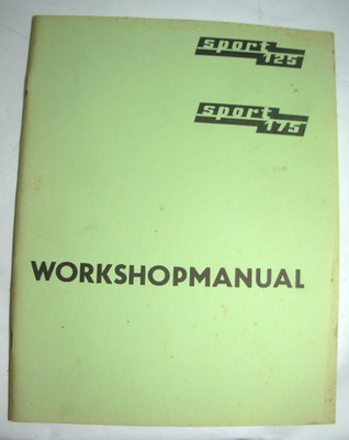 Jawa CZ Sport 125 Sport 175 Workshop Manual Book Type 476 and 477 OEM ORIGINAL