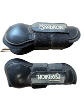Eskadron Black Open Front Tendon Boots And Hind Boots. Horse Size.