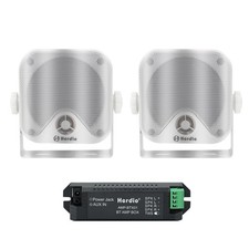 Herdio 4 Inches Marine Box Bluetooth Speakers -Compact Waterproof Audio Sound...