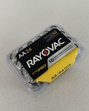 Rayovac ALAA-24PPJ Ultra Pro Alkaline Reclosable Batteries, AA, 1.5 V