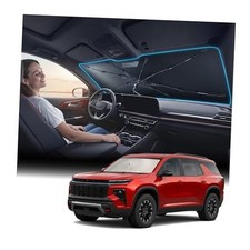 Windshield Sun Shade Umbrella Vinyl Coating Heat Shield For Chevy Traverse