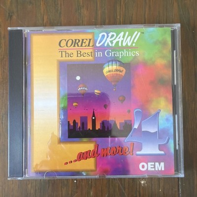 Corel Draw! 4 The Best In Graphics And More OEM CD-RUM Very Good