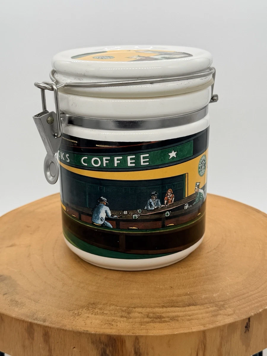 終売品　レア　STARBUCKS COFFEE ナイトホークス　キャニスター小 Starbucks Canister for sale | eBay