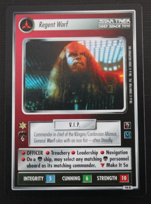 Star Trek CCG - Mirror Mirror - Regent Worf - 94R+