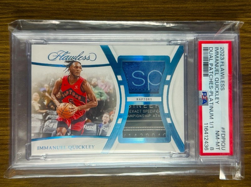 2023 Panini Flawless Immanuel Quickley Platinum 1/1 PSA 9 #FDPIQU
