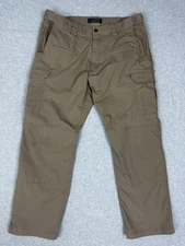 LAPG Battle Rattle Tactical Pants Mens Large Brown Stretch Ripstop Cargo Outdoor