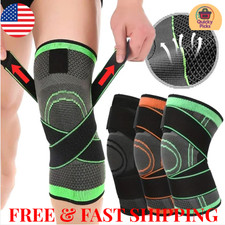Knee Sleeve Compression Brace Support For Sport Joint Pain Arthritis Relief New