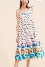 ANTHROPOLOGIE Floe Buvard Midi Dress Sz L