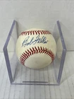 Bob Feller Signed Rawlings American League Baseball Cleveland Indians D3