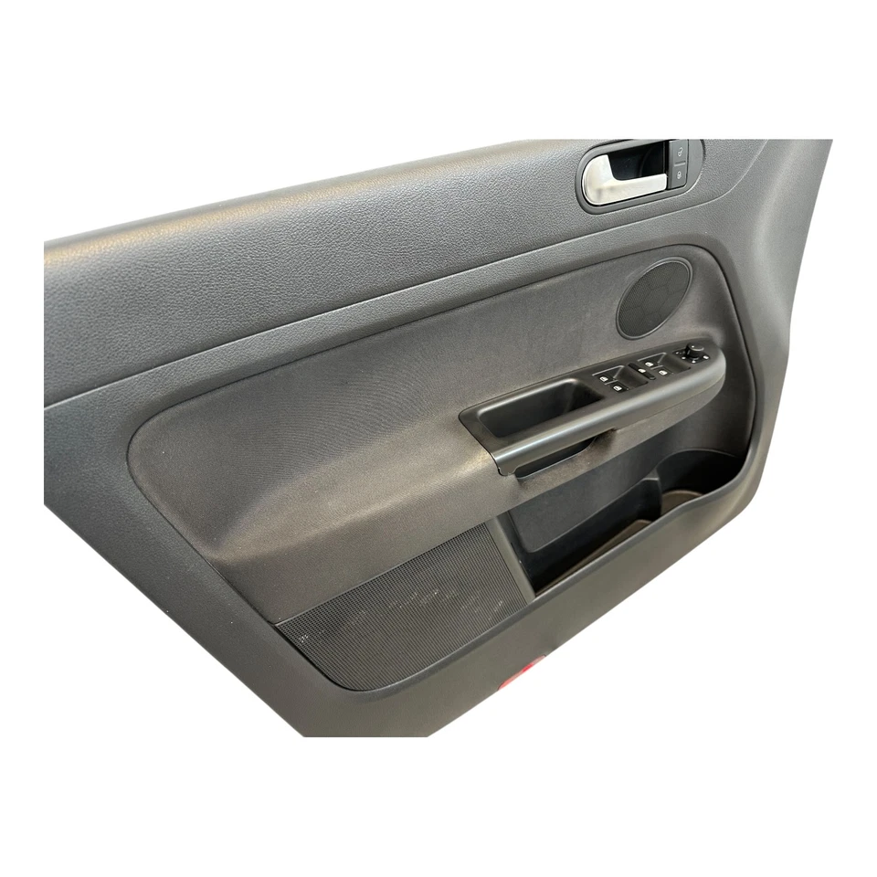 Garniture De Porte Avant Gauche Panneau De Porte VW Golf Plus 5M Tissu Noir - Photo 4/4