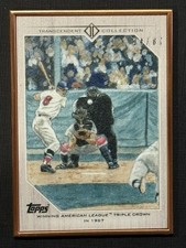 CARL YASTRZEMSKI 2017 Topps Transcendent MLB Moments Reproduction Sketch 4/87