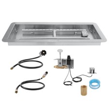 36x12 inch Drop-in Fire Pit Pan Fire Pit H-sh...