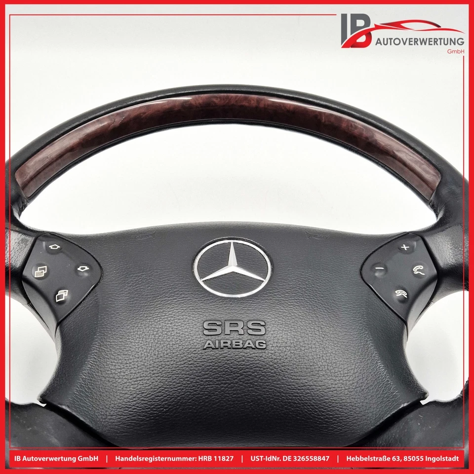 Lenkrad Leder & Holz A2034601003 2034601198 MERCEDES-BENZ W203 S203 MB - Bild 4 von 4