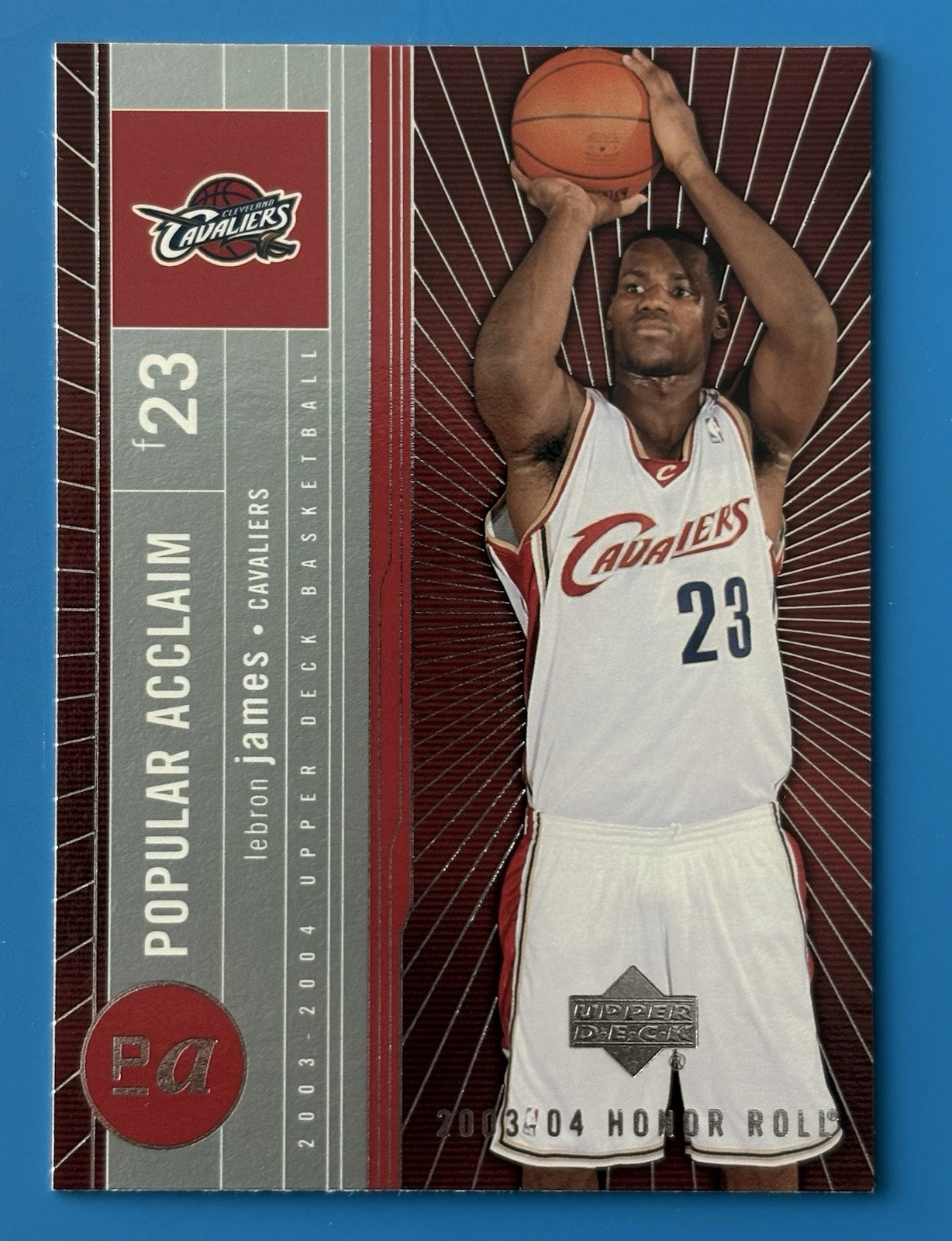 2003-04 Upper Deck Honor Roll LeBron James #PA7 Popular Acclaim Rookie