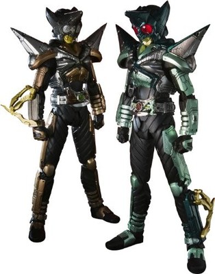 S.I.C. Rider Kabuto Masked Rider Kick Hopper & punch hopper about 180mm PVC & A