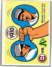 1970 Fleer World Series #7 1910 - Cubs vs. A's - Chief Bender / Jack Coombs