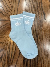 ALO UNISEX HALF-CREW THROWBACK SOCKS 1 pair brand new