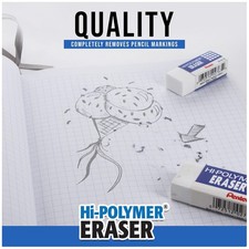 White Block Eraser, 36-Pack, Non-Abrasive