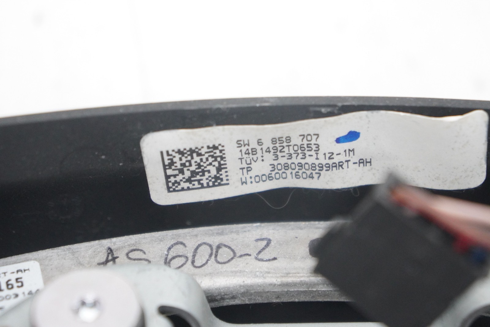 Driver Steering Wheel Spheric Black Leather 32306858707 OEM BMW i8 2014-20