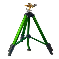 Impact Sprinkler on Tripod Base, Tripod Sprinklers with Brass Head, 360 Degre...