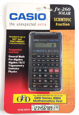 Casio fx-260 Solar Scientific Fraction Calculator GED SAT - Brand New Sealed