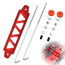 Battery Hold Down Bracket, Aluminum Alloy Battery Tie Down Bracket, Battery Red