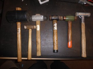 Mallets Hide/Copper/Nylon/Rubber Job Lot
