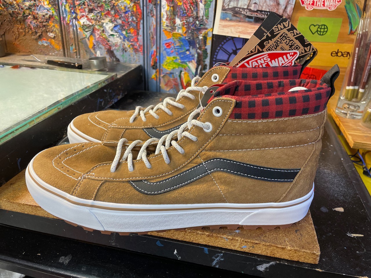 Vans Sk8-Hi MTE 1 Cuadros Marrón Negro Talla US 13 Para hombres Nuevo VN0A5HZYY49 Raro