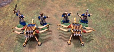 Warhammer Hochelfen 2 Speerschleudern bemalt alt rar Metall High Elf Eagle Claw
