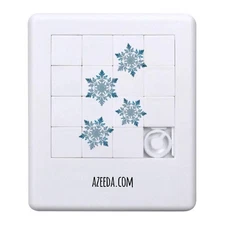 'Classic Snowflakes' Sliding Puzzle (PZ00041224)