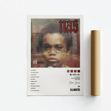 Nas, Illmatic Album Art Poster, Print, Music, Tracklist
