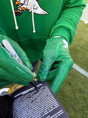 cooper dejean autograph signed side Line pass from week 18 game against the comm