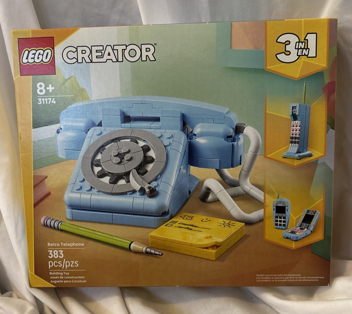 LEGO Creator Retro Telephone 31174 Rotary Flip Phone 3-in-1 Set