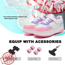 Joyfultime Kids Roller Skate Shoes Wheeled Athletic Sneakers Beginners