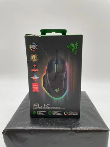 Razer Basilisk V3 Customizable Ergonomic Gaming Mouse, Wired - Chroma RGB
