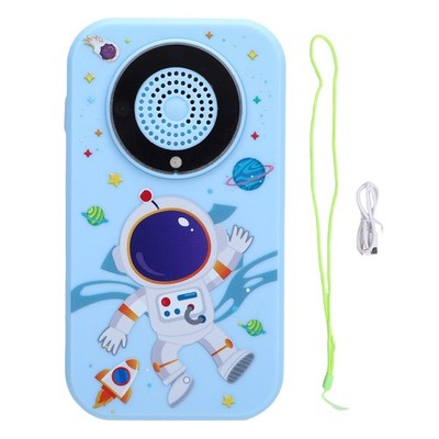 Kids Camera MP3 Music Player Spaceman Pattern Built In Alarm Clock E Book Kids