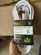 18 ft. 16/3 Heavy Duty Extension Cord, White