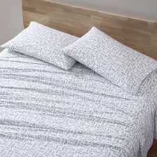 - Queen Sheets, Cotton Percale Bedding Set, Crisp & Cool Home Decor (Albright...