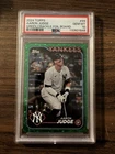 2024 Topps Aaron Judge Green Crackle Foil Board Yankees MVP PSA 10 #99 /499