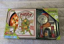 Nickelodeon Teenage Mutant Ninja Turtles 14 Piece Pizza Party Set TMNT Play Food