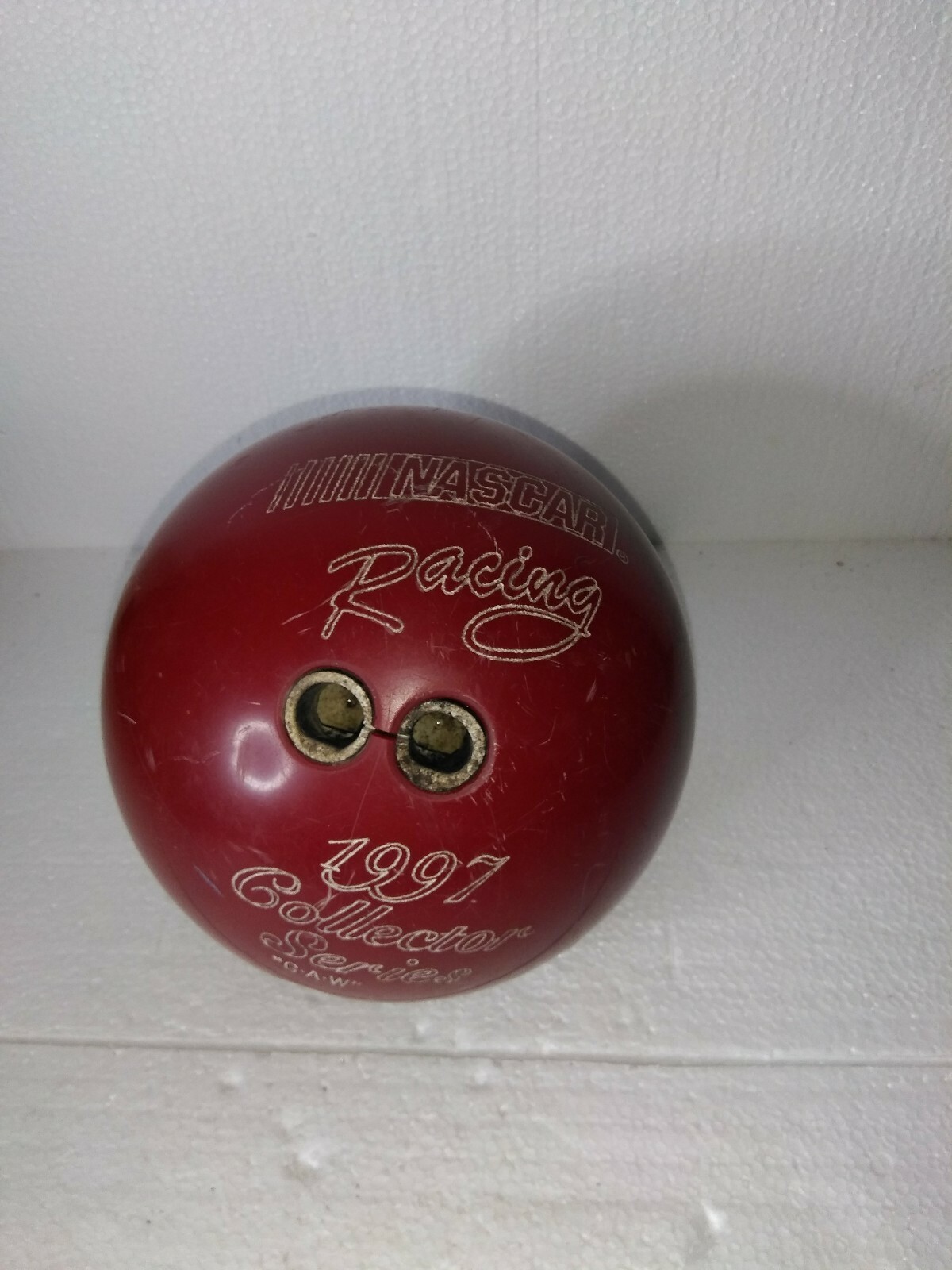 Vintage Budweiser Bowling Ball Red “Nascar" 15lbs 1997 Collector Series