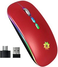 Wireless Mouse LED/Wireless Mouse Rechargeable /Slim Silent Mouse 2 4G Portable 