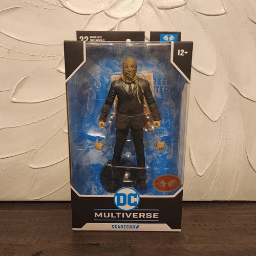 2025 McFarlane DC Multiverse Batman Begins Scarecrow Platinum Figure On Hand