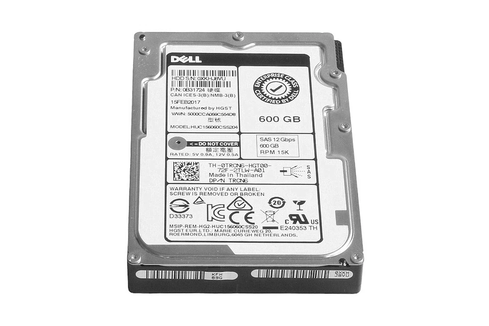 Dell HUC156060CSS204/ 600GB / 15k SAS Festplatte 2.5"